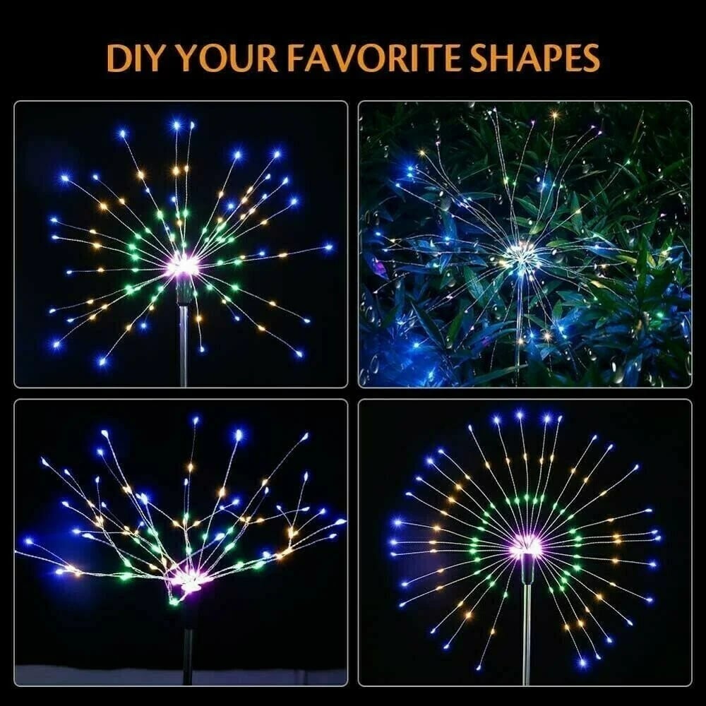 🔥LAST DAY 49% OFF🎁Waterproof  Solar Garden Fireworks Lamp