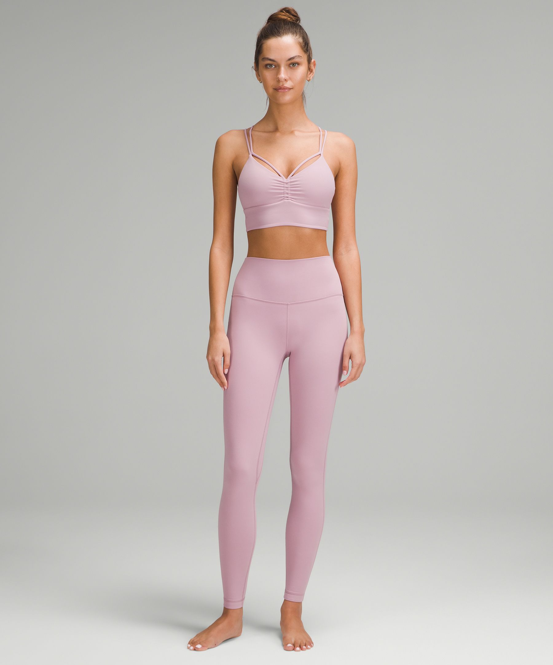 Nulu Strappy V-Neck Yoga Bra Light Support, A/B Cup
