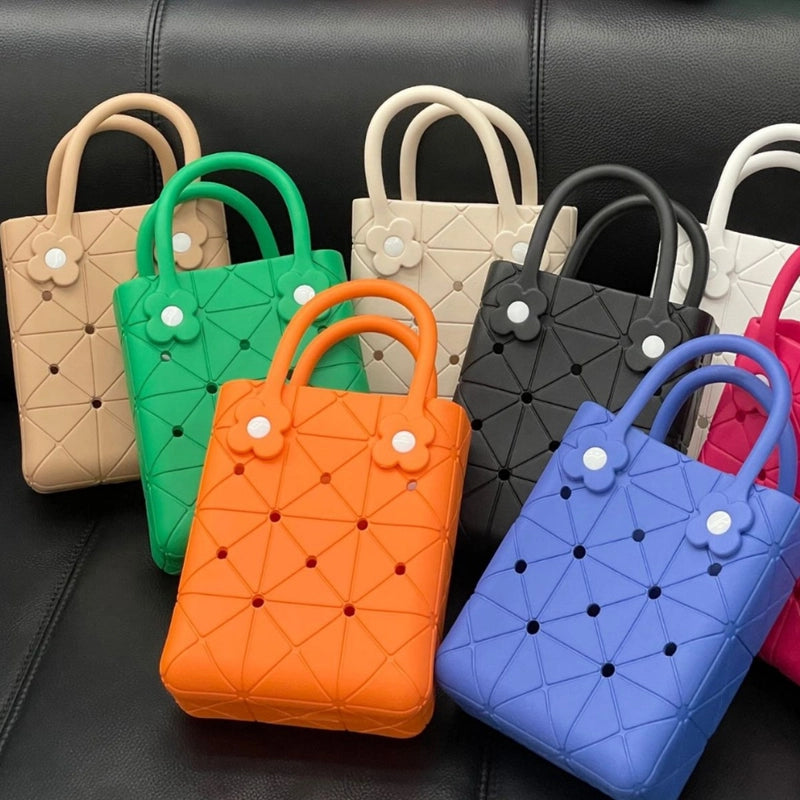 Women's EVA Solid Color Basic Square Open Handbag