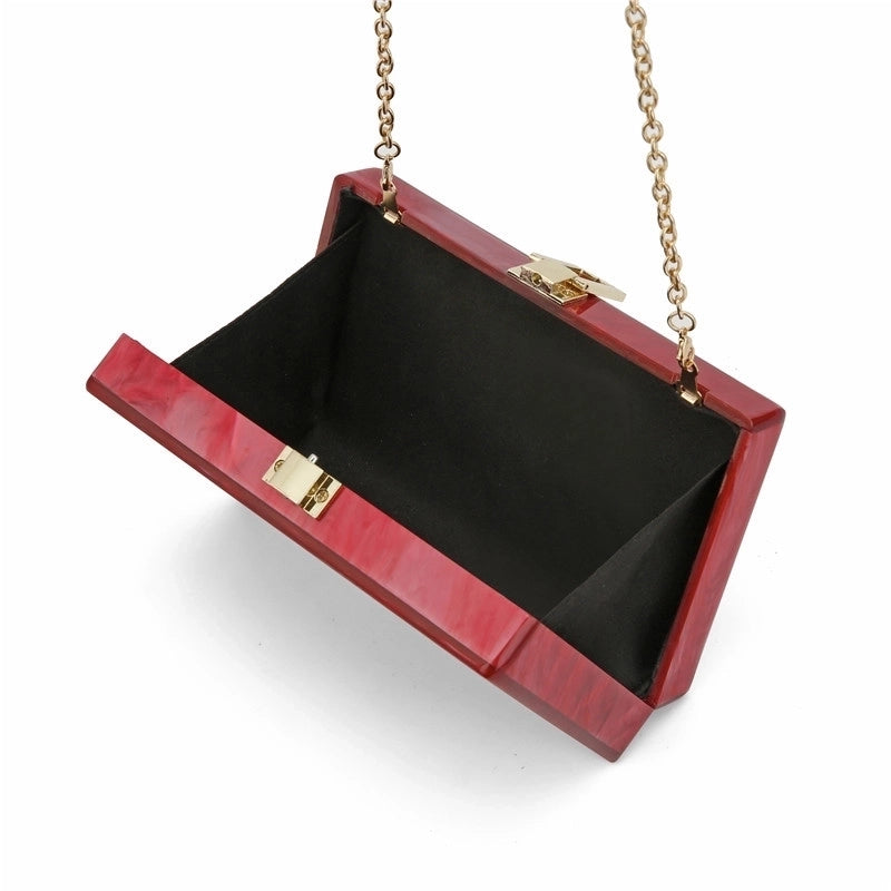 Arylic Solid Color Evening Bags
