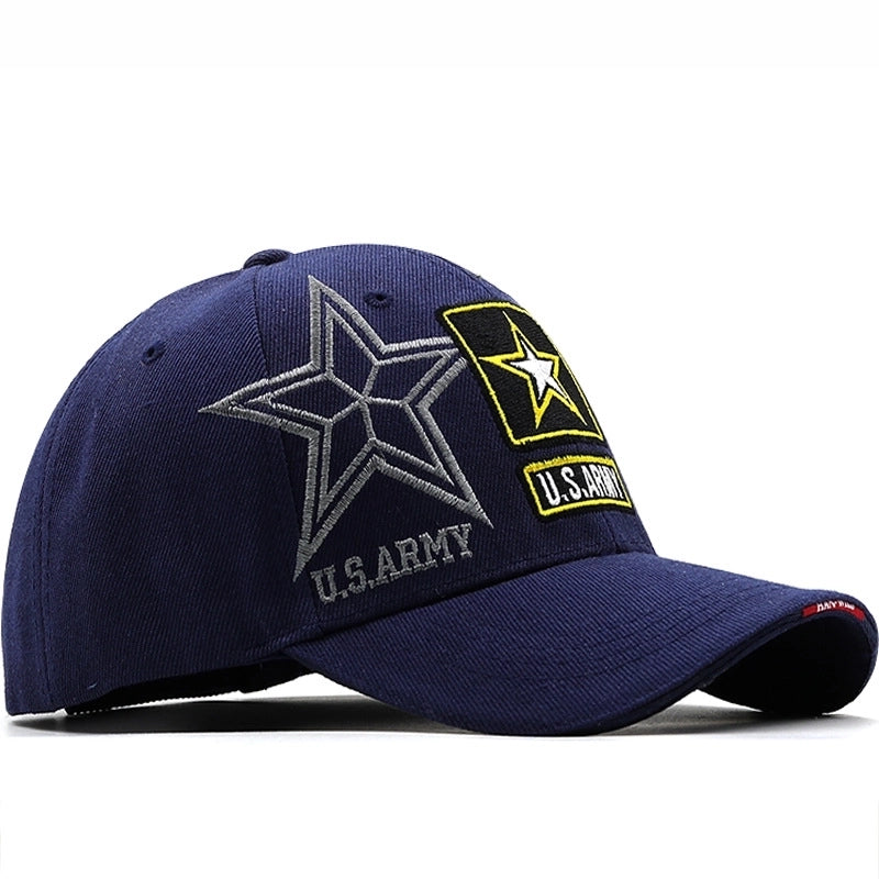 Simple Fashion US Five-star Personalized Baseball Cap Men's And Women's Casual Peaked Cap Sun-proof Outdoor Military Style Hat