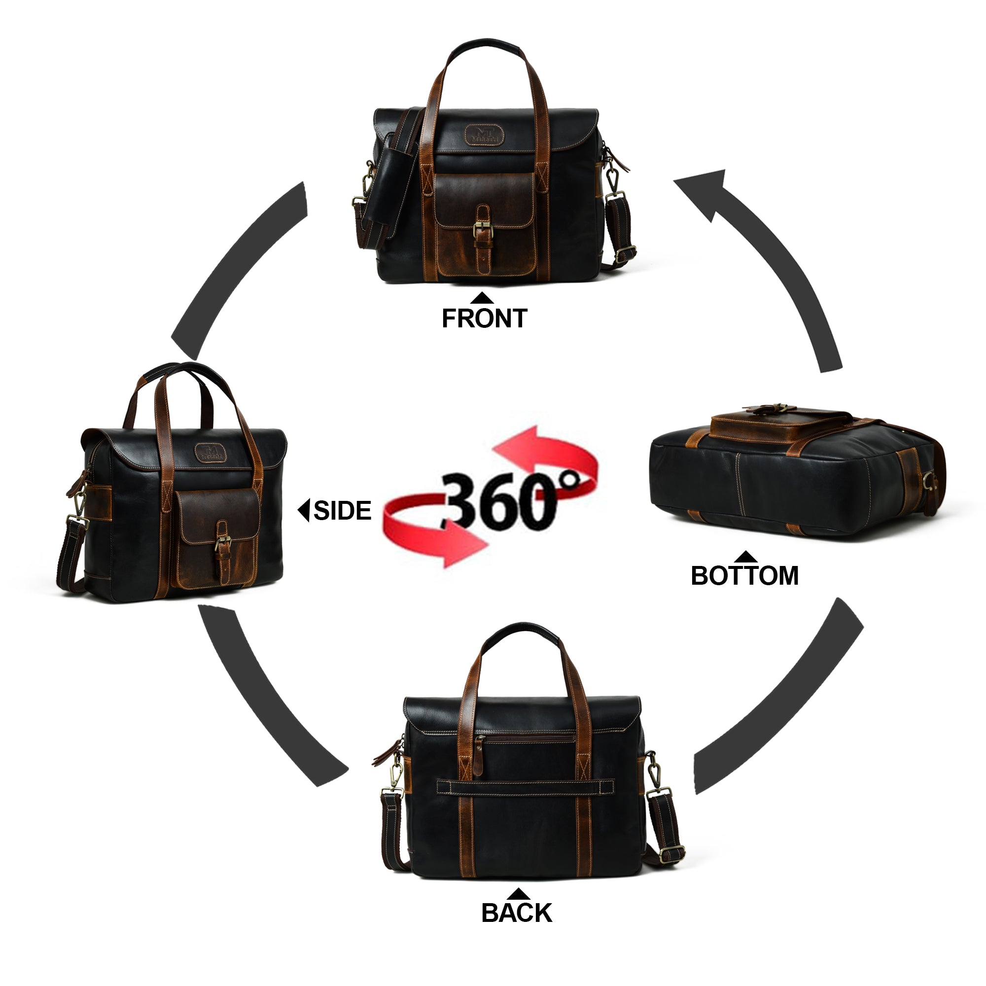 Leather Office Travel Bag