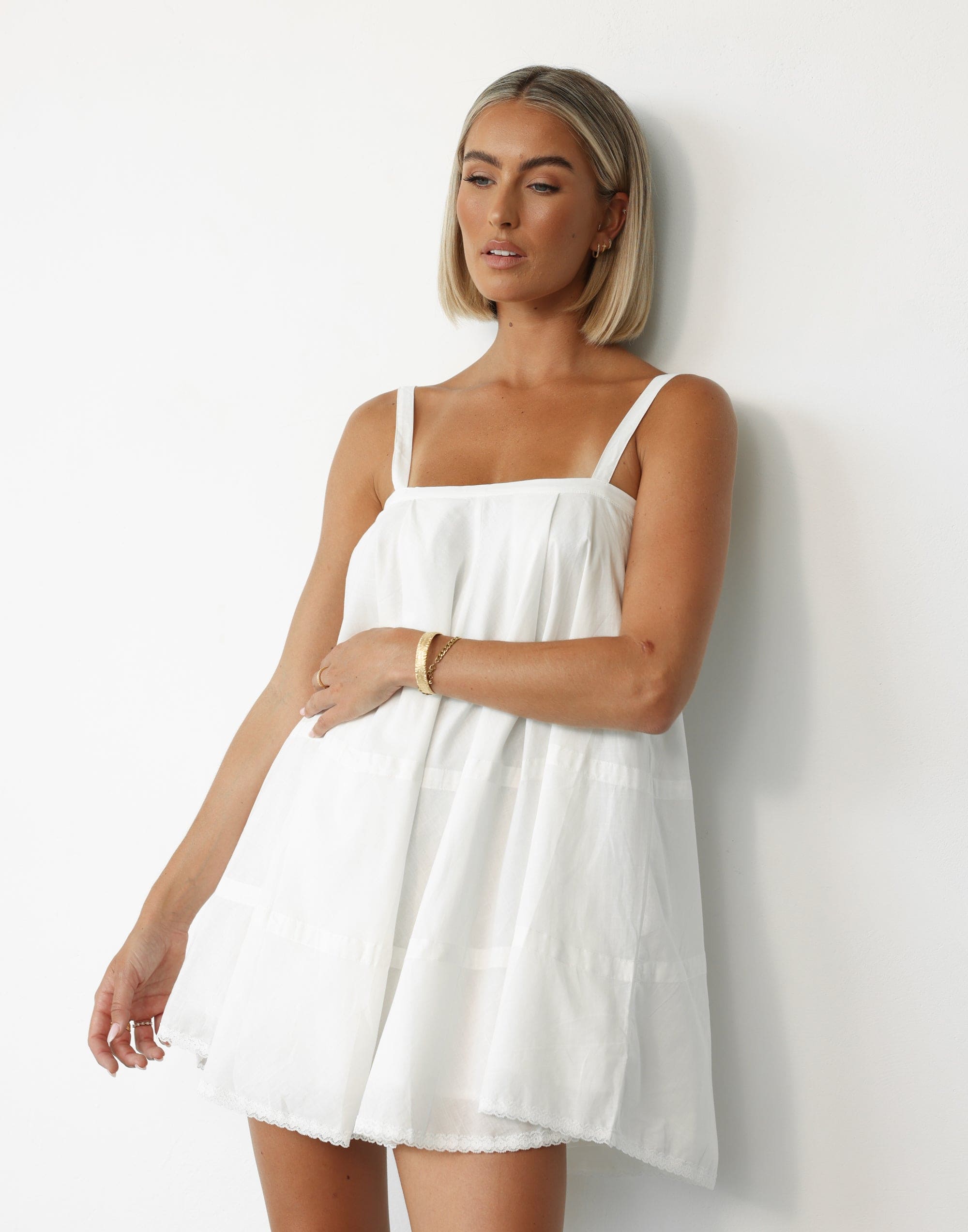 Rosalia Mini Dress (White)