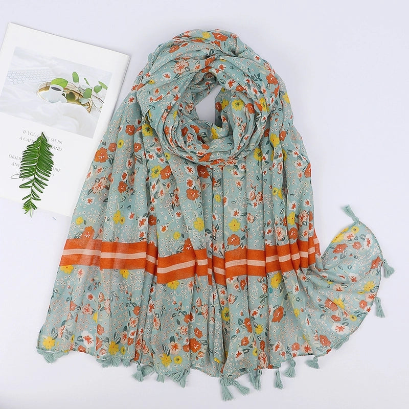 Unisex Vacation Sweet Geometric Polyester Scarf