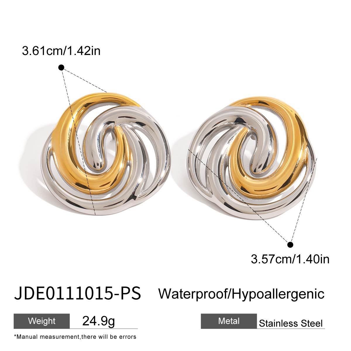 Titanium Steel Earrings Earrings 18K Gold Earrings Stainless Steel
