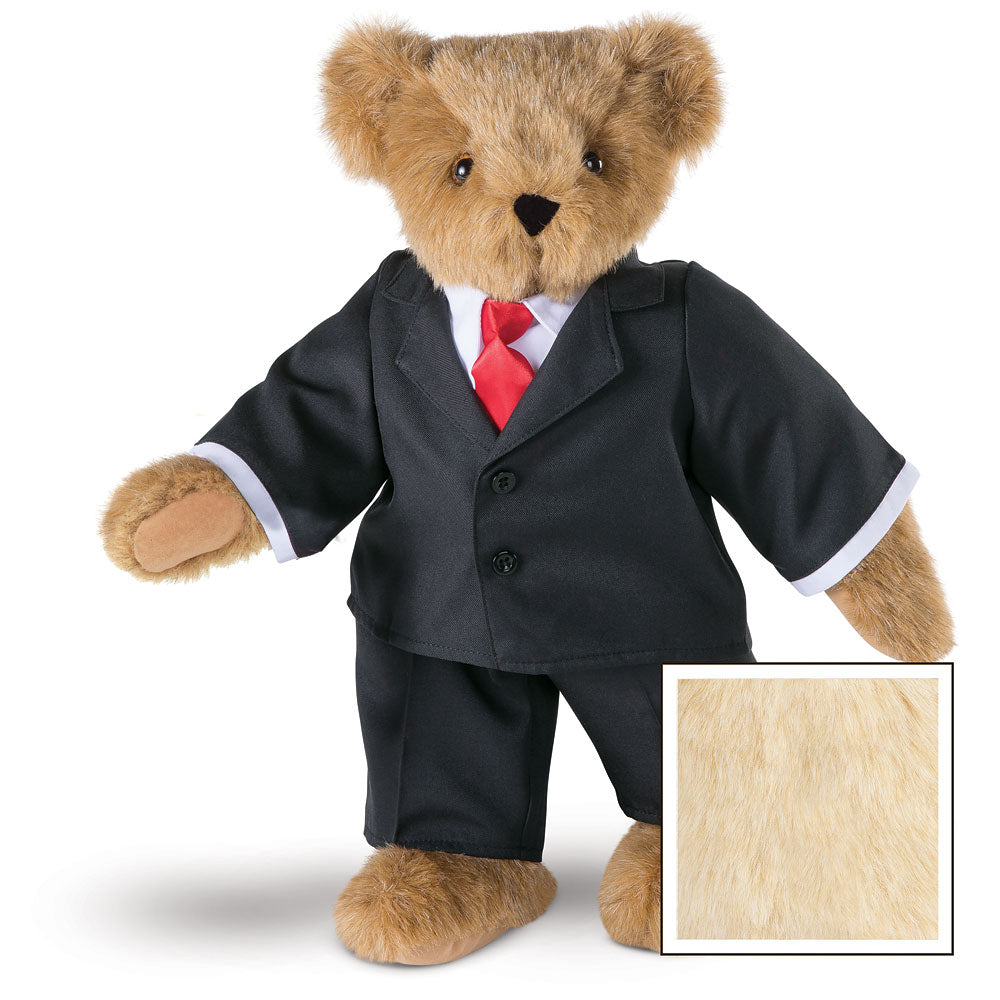 15 In. Business Bear, Black Suit