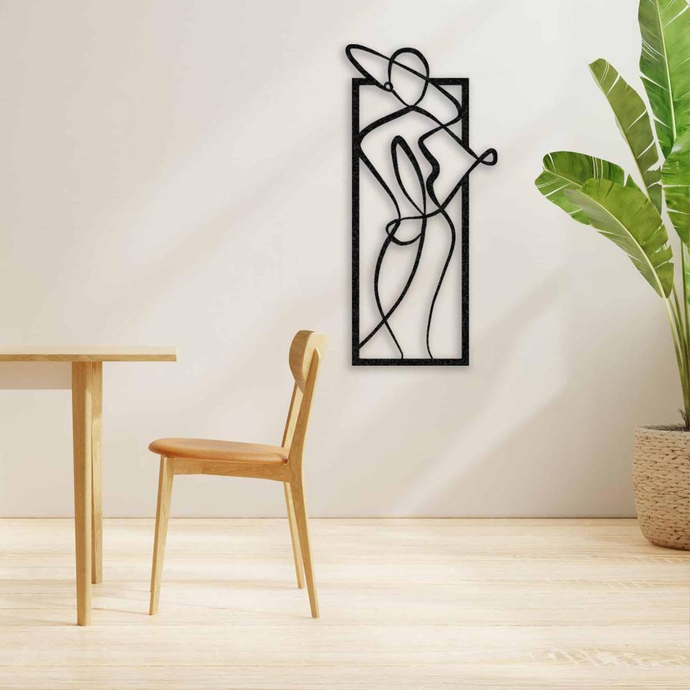 Lady With Nice Hat Metal Wall Art