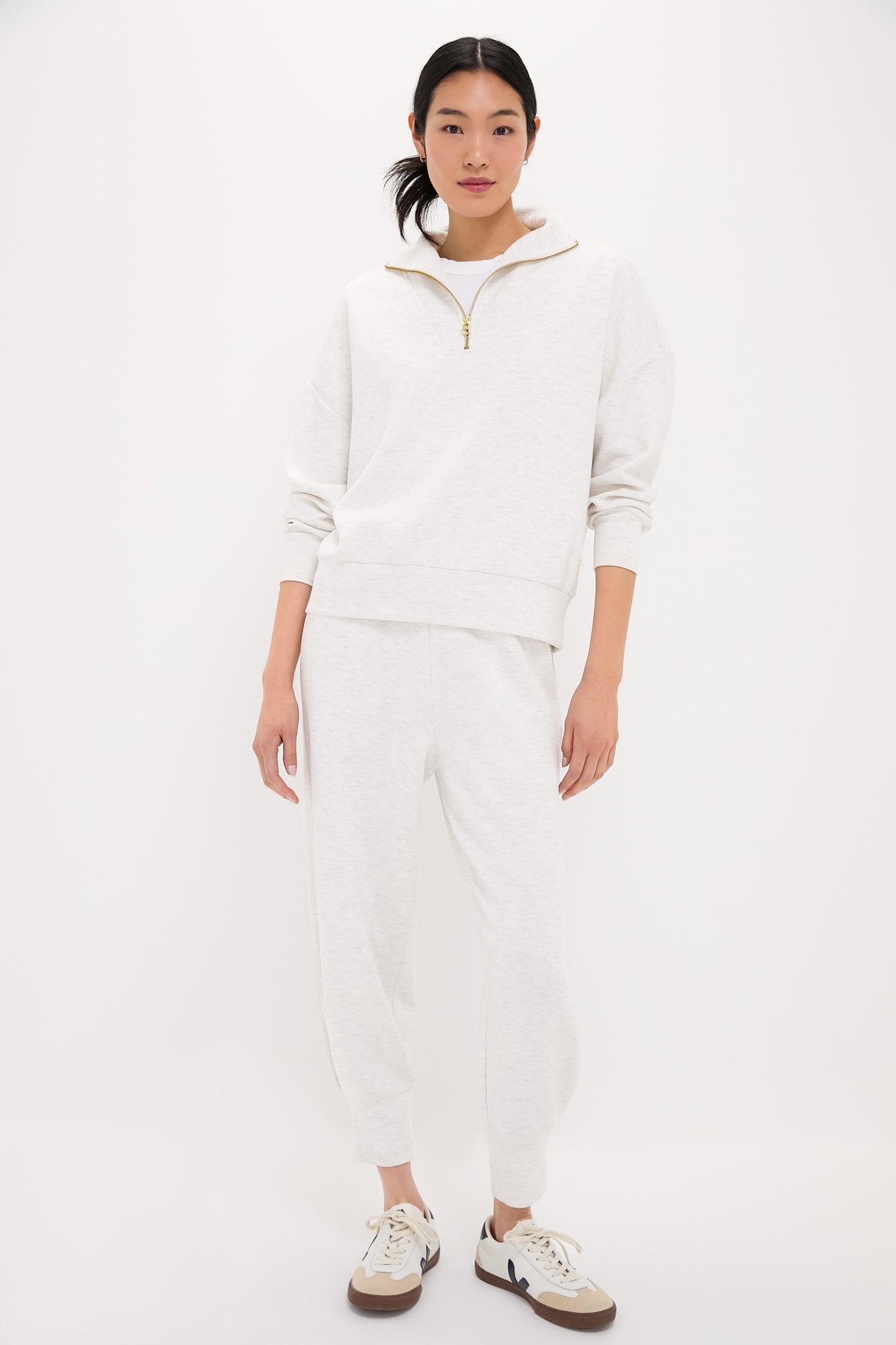 Ivory Marl The Relaxed Pant 25