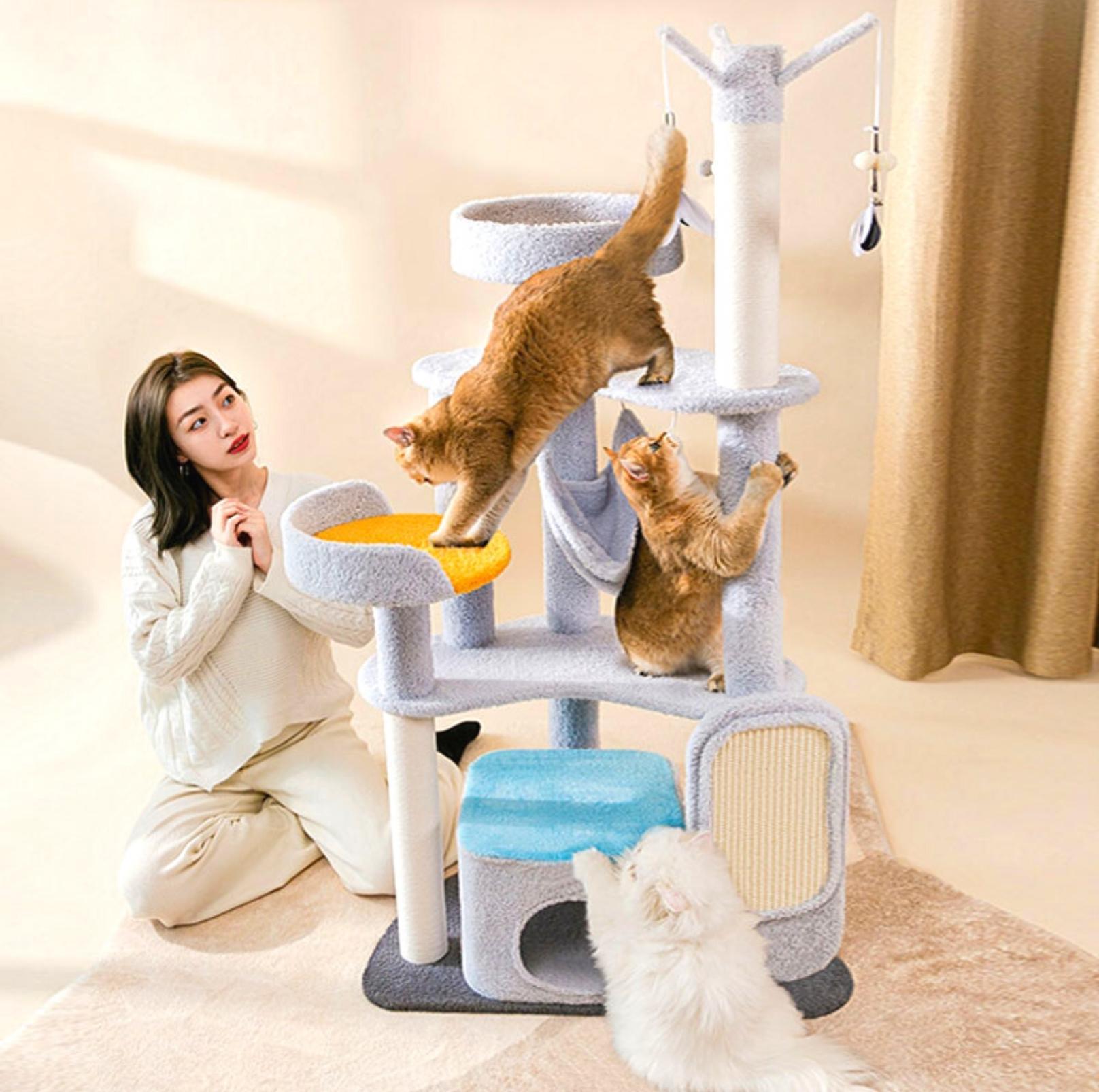 Laputo Palace Multi-functional Cat Tree | Scratching Posts & Lounging Areas