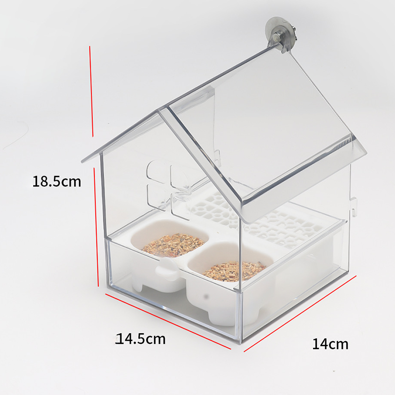 Pull-Out External Parrot Feeder