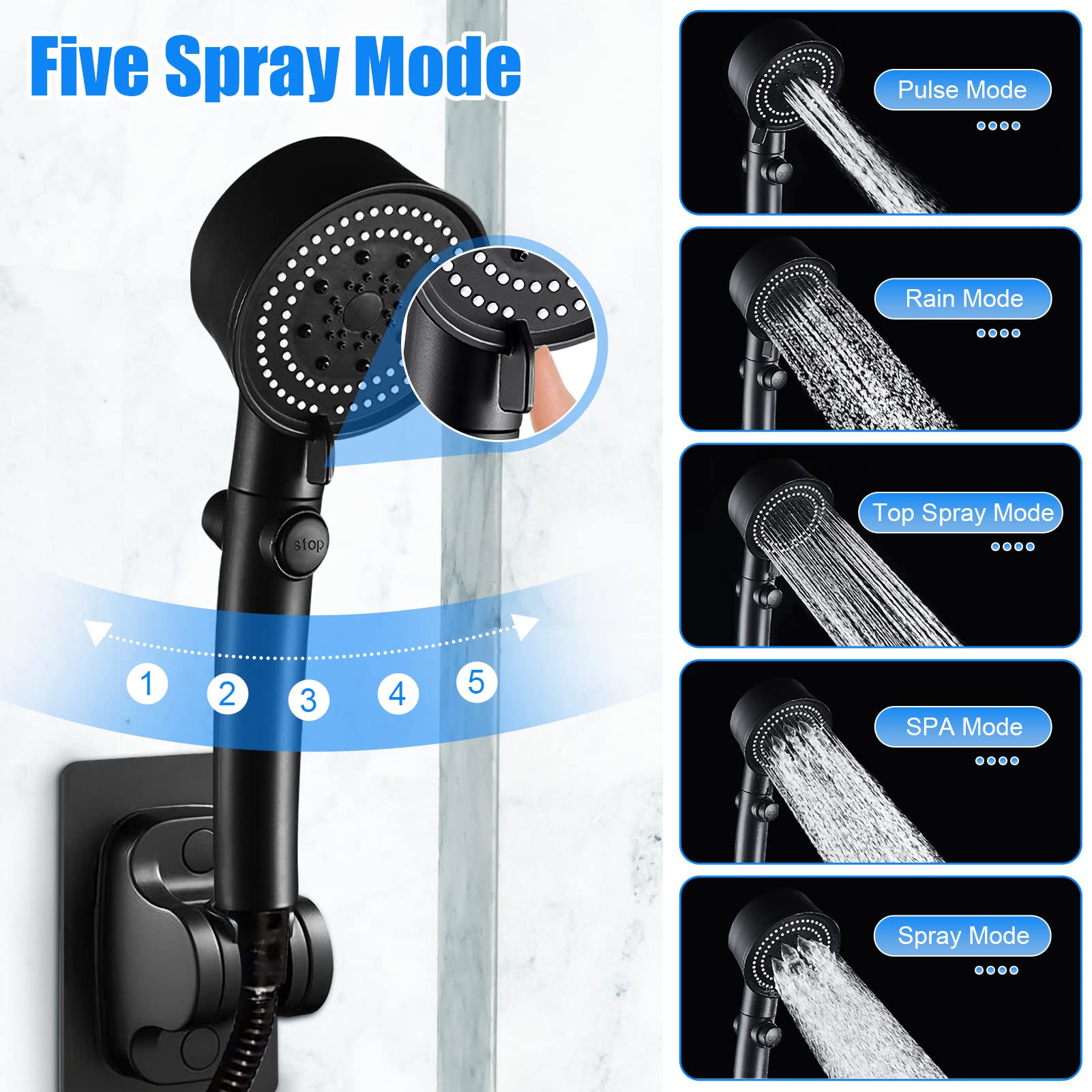 🔥Multi-functional High Pressure Shower Head