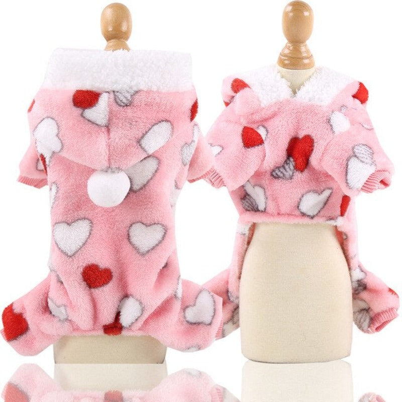 Soft Warm Dog Jumpsuits Clothing Pajamas