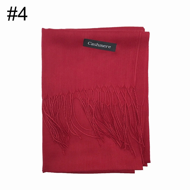 Thin Cotton And Linen National Two Tassel Ladies Scarf Shawl 100g A Generation Of Hair