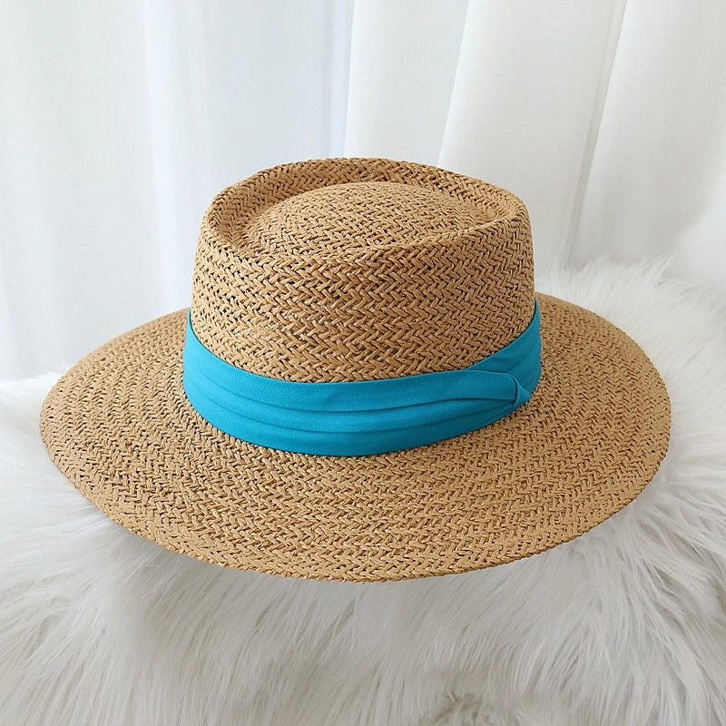 Women's Retro Solid Color Straw Hat