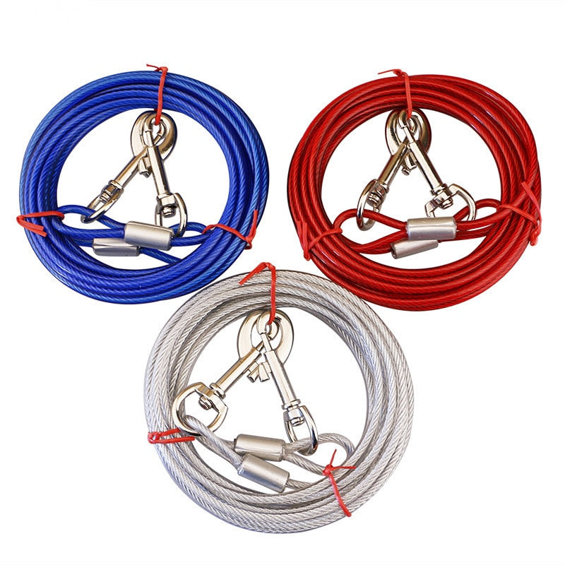 Steel Wire Dogs Double Leashes