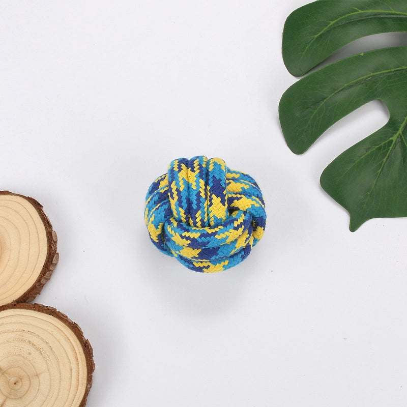 Simple Molar Bite Resistant Cotton Rope Pet Toy Ball