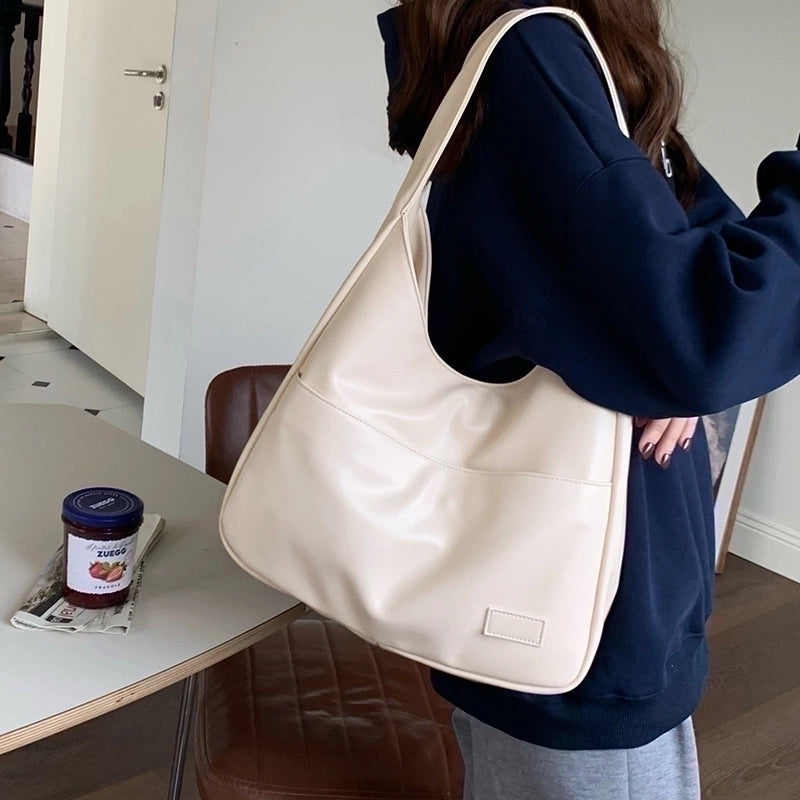 Women's Large All Seasons Pu Leather Basic Tote Bag