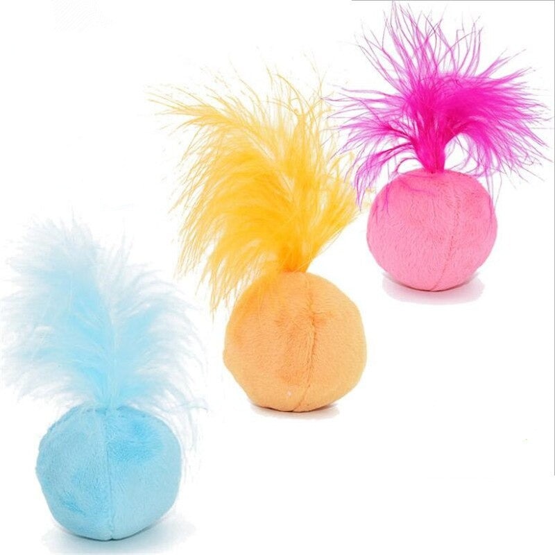 Cat Toy Sound Ball Hair