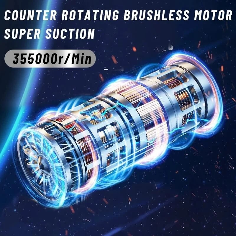 Wireless wet and dry car vacuum cleaner