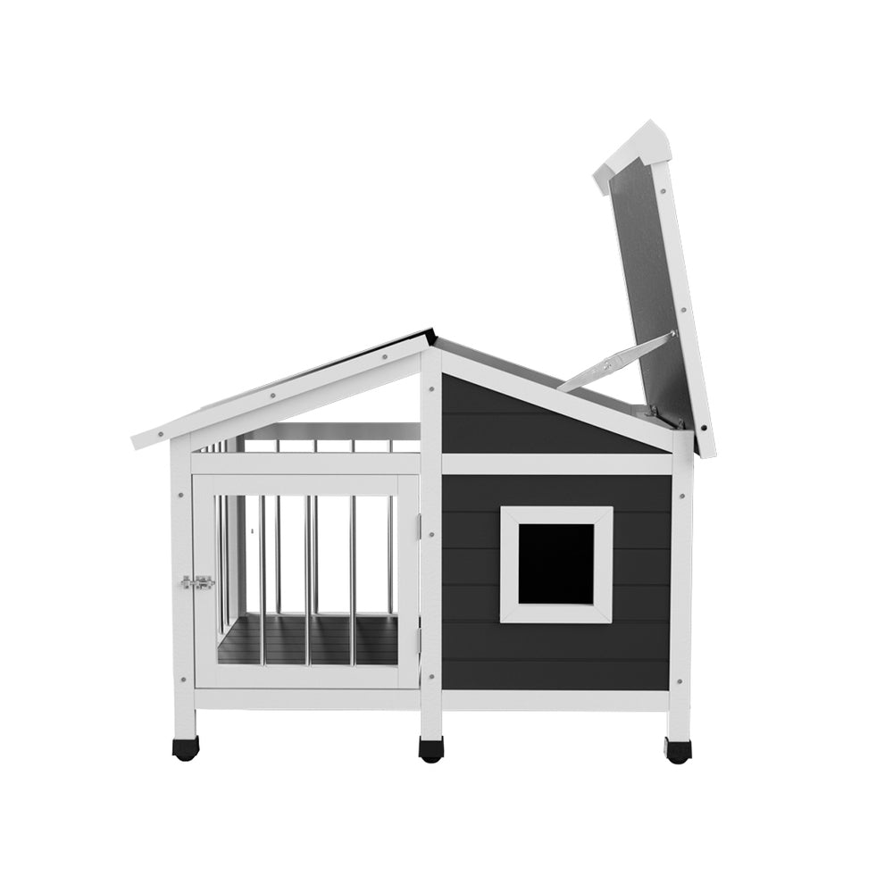 Large Wooden Dog Kennel House Indoor/Outdoor