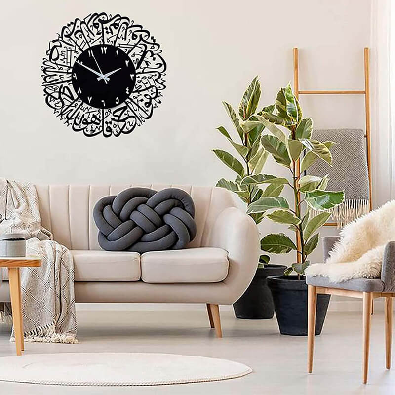 Acrylic mirror decorative clock