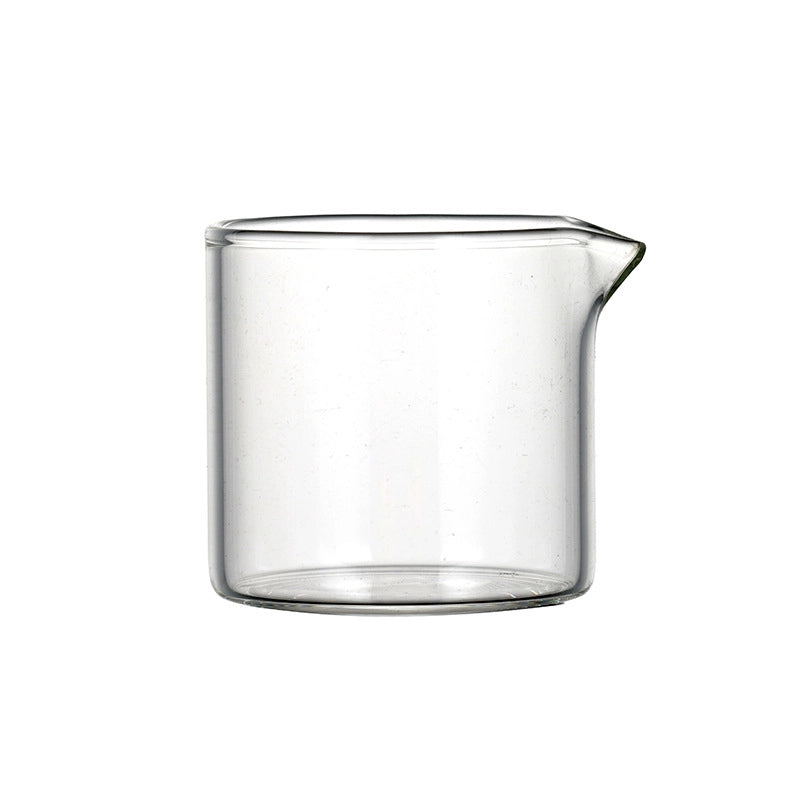 Milk Jar Latte Flower Cup Wooden Handle Small Milk Cup Seasoning Juice Container Dip Dish  Glass Small Milk Cup