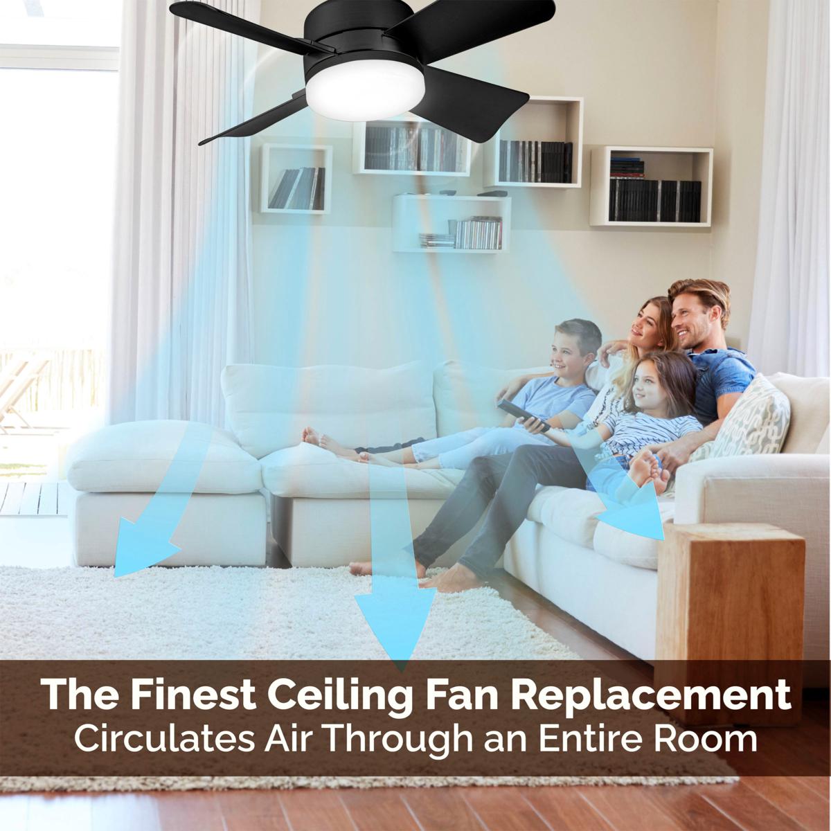 🔥SUMMER SALE- 2-IN-1 PORTABLE CEILING FAN & LIGHT with Remote Control