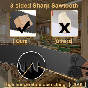 Portable foldable double-sided saw