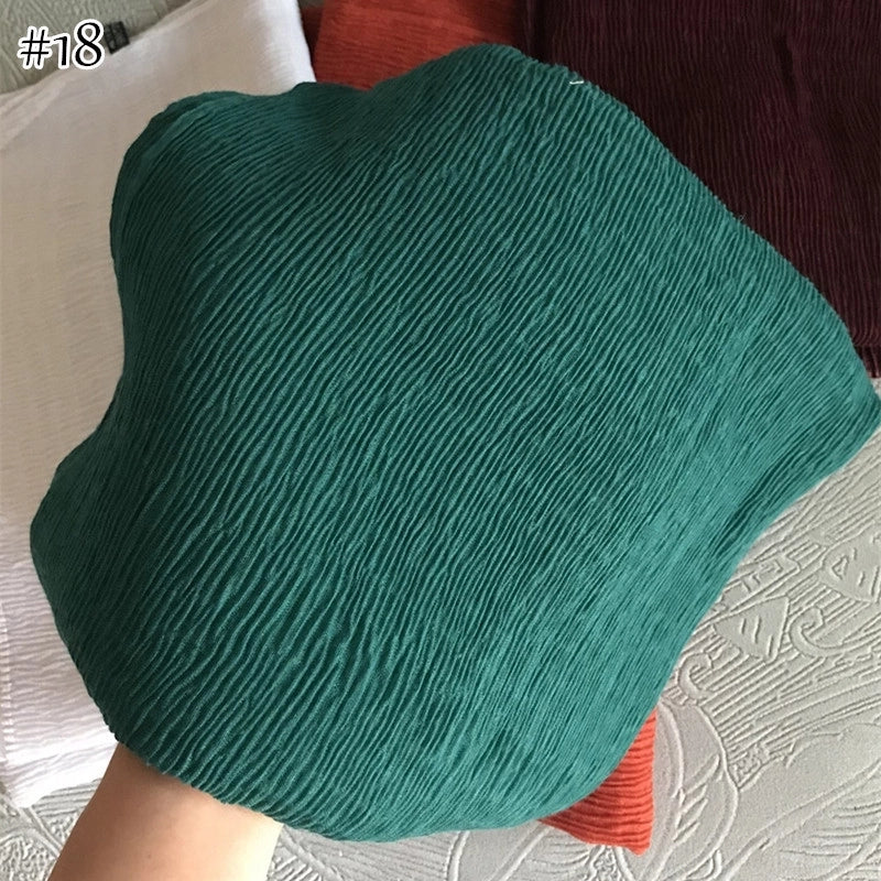 Women's Casual Minimalist Solid Color Cotton And Linen Scarf