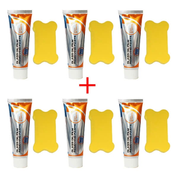 Glass Oil Film Removing Paste(Complimentary Sponge Cleaning)
