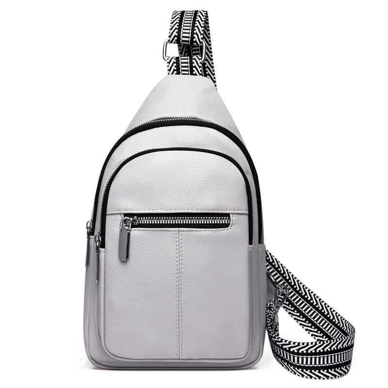 Women's Basic Sports Solid Color Pu Leather Waist Bags