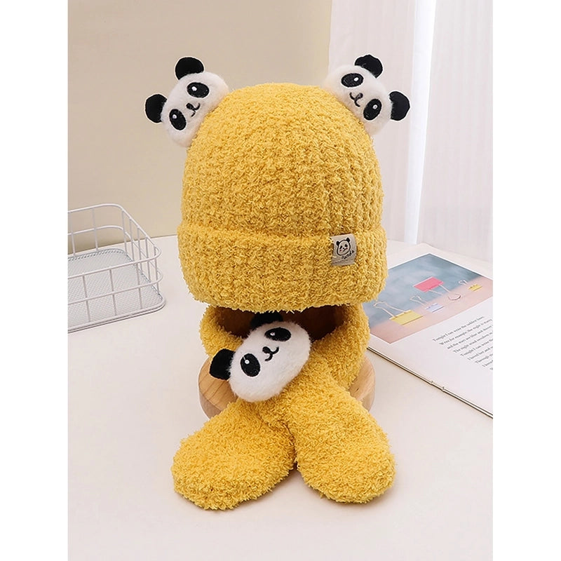 Children Unisex Cute Panda Wool Cap