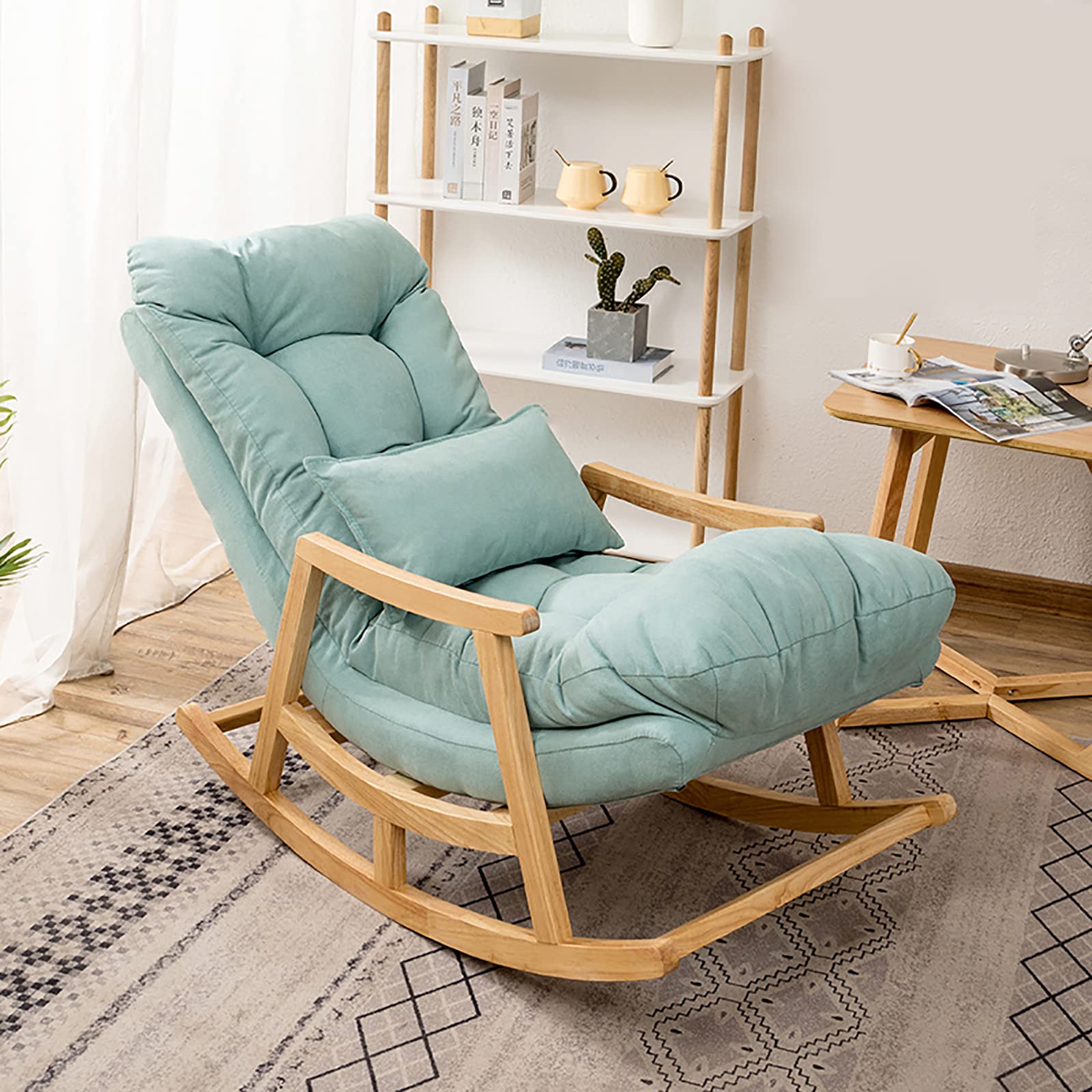 【Special offer🎉Buy 1 get 1 free】Solid Wood Reclining Rocking Chair with Cushion