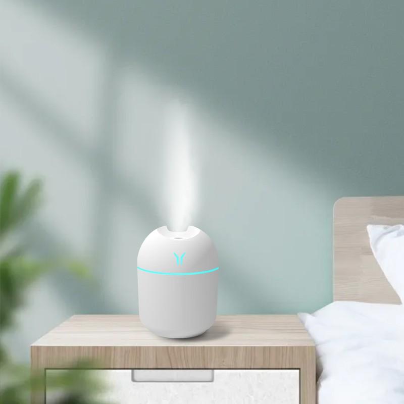 250ML Mini Ultrasonic Air Humidifier Romantic Light USB Essential Oil