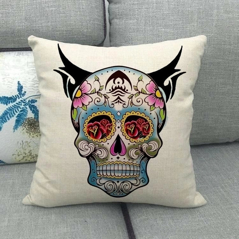 Halloween Fashion Skull Linen Couch & Sofa Decor