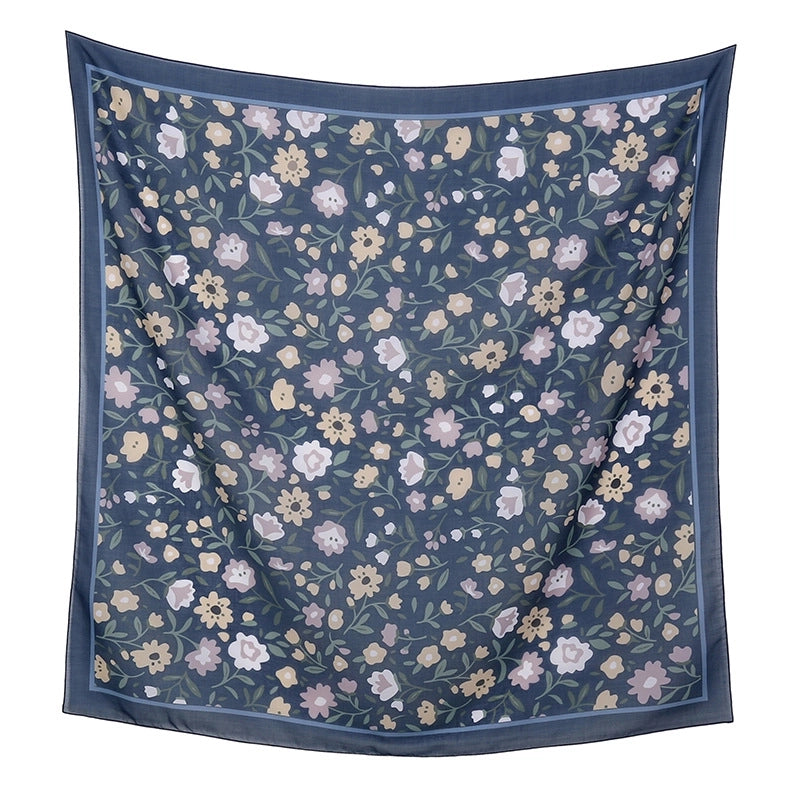 Women's Sweet Flower Polyester Kerchief