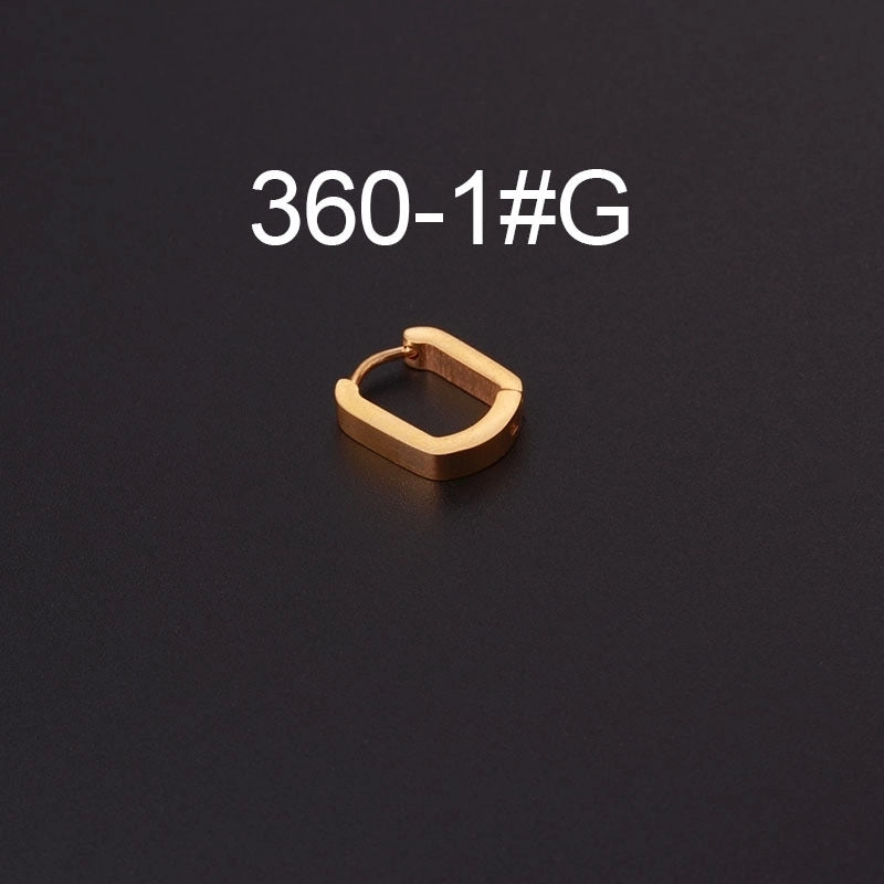Ear Cartilage Rings & Studs Fashion Geometric 316L Stainless Steel  Plating