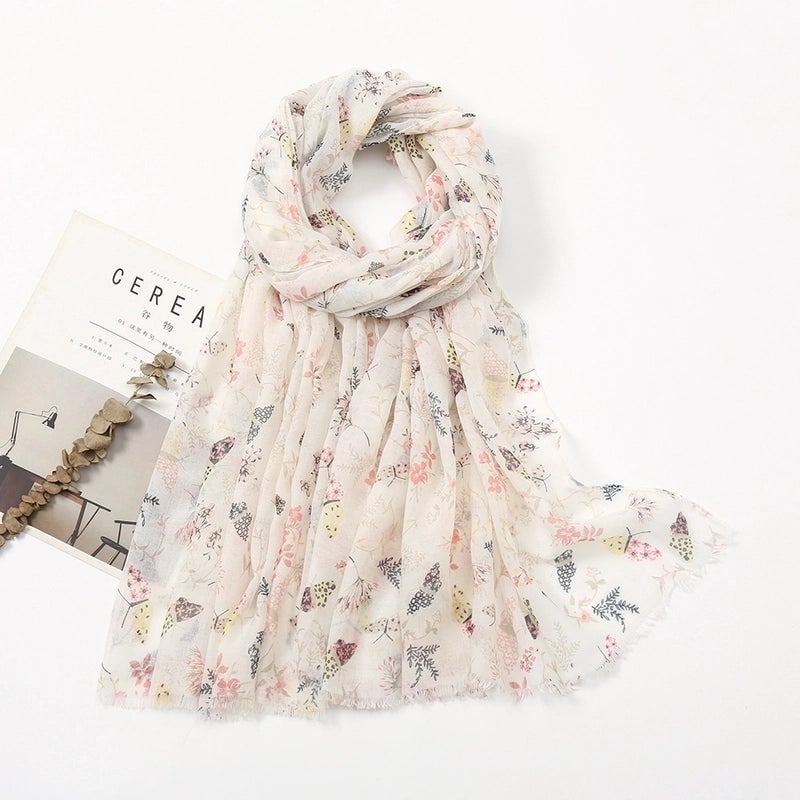 Women'S Bohemian Geometric Cotton And Linen Scarf