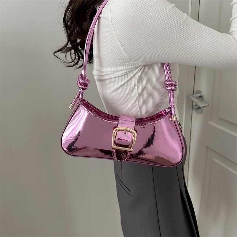 Women's All Seasons Pu Leather Solid Color Streetwear Square Magnetic Buckle Square Bag