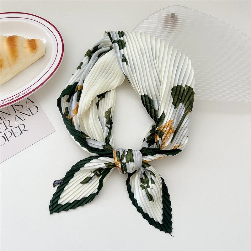 Women's Casual Minimalist Flower Polyester Printing Scarf
