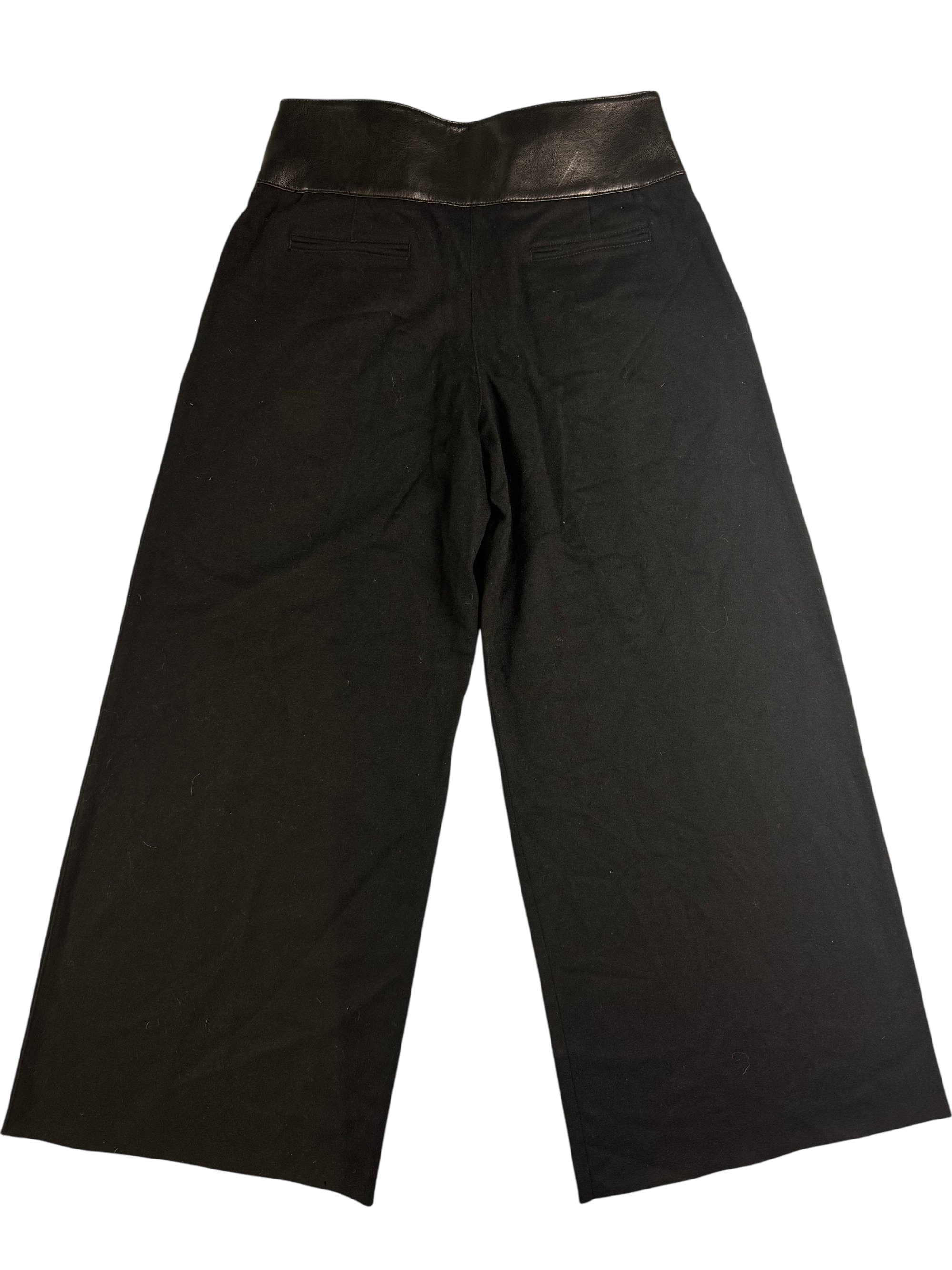 Emporio Armani Black Wool Cashmere Trousers