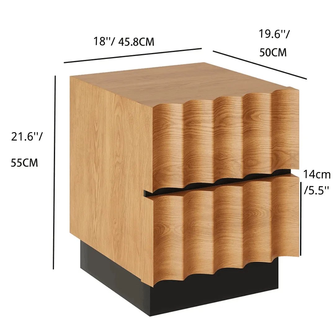 Selah Wood Wave Nightstand