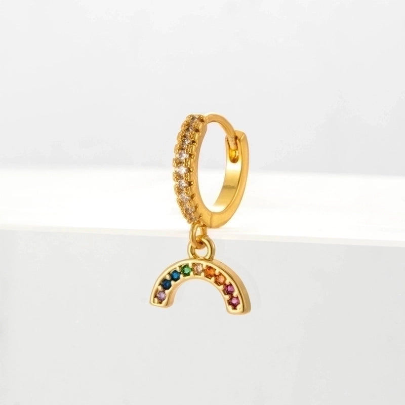 Ear Cartilage Rings & Studs Insect Copper Plating Artificial Gemstones