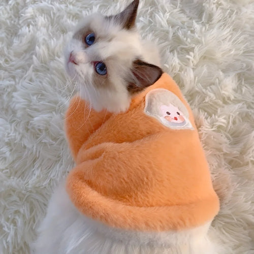 Cats Accessories Pets Warm Kittens Clothes for Winter Kitten Small