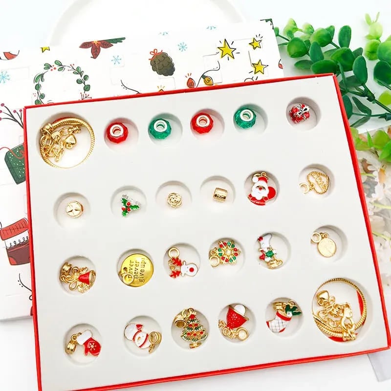 🎉Early Christmas Sale 49% OFF🔥The Best Gift For Children🎀DIY Christmas Advent Calendar Bracelets Set