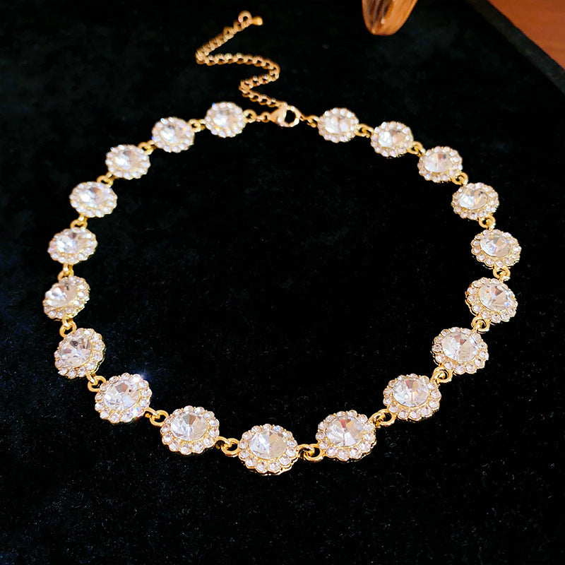 Medieval Round Hexagon Ellipse Triangle Geometric Alloy Electroplating Necklaces