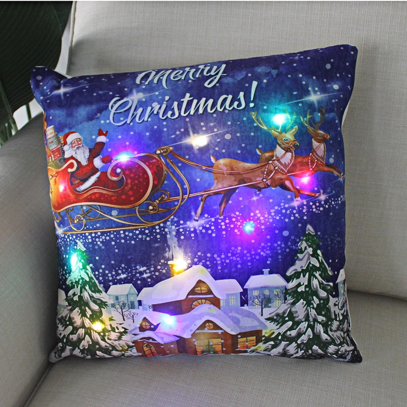 Fashion Santa Claus Plush Pillow Cases
