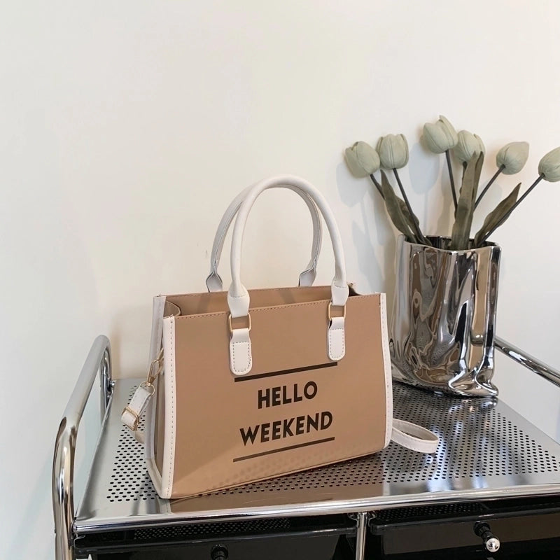 Women's All Seasons Pu Leather Fashion Handbag Tote Bag