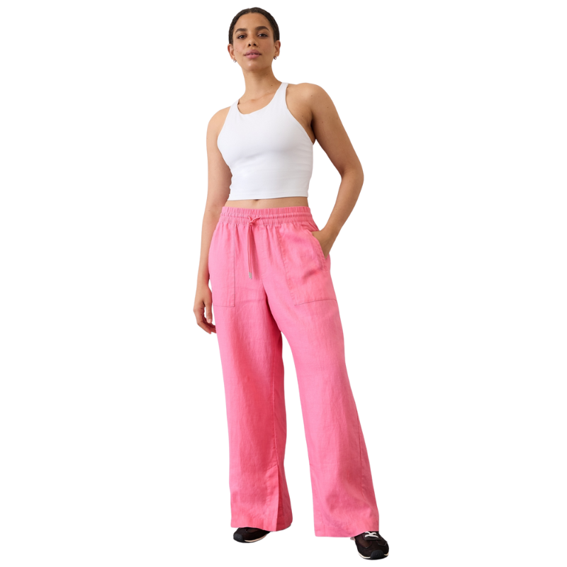 Retreat Linen High Rise Wide Leg Pant