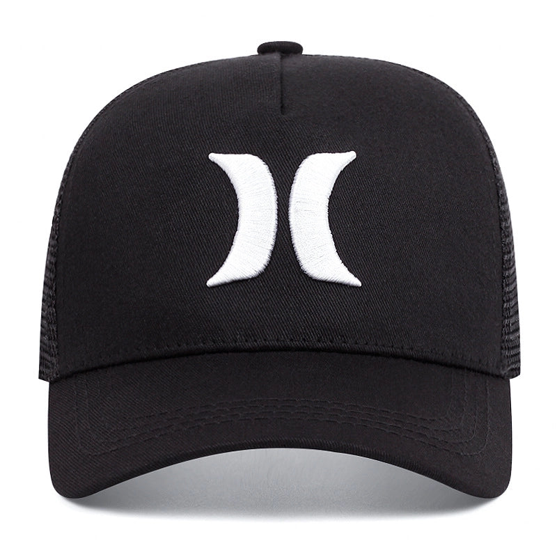 Unisex Hip-Hop Retro Color Block Printing Curved Eaves Baseball Cap